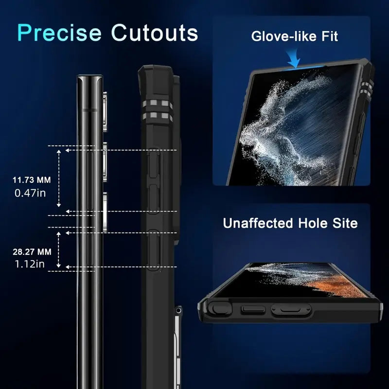 Bugario GalaxyGuard Ultra Protective Case – Slim Shockproof Drop-Tested Cover, Reinforced Corners & Anti-Slip Grip