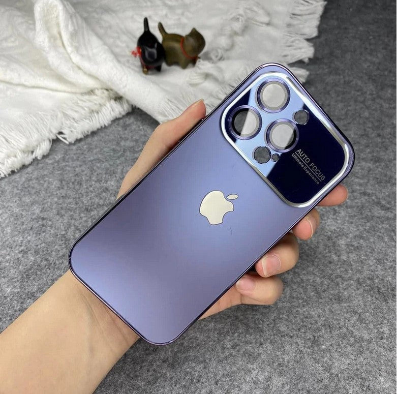 Premium Chromatic Lens Glass Case For iPhone