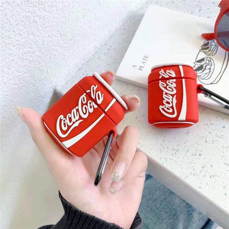 Coco-Cola Cane Silicone Airpods Case