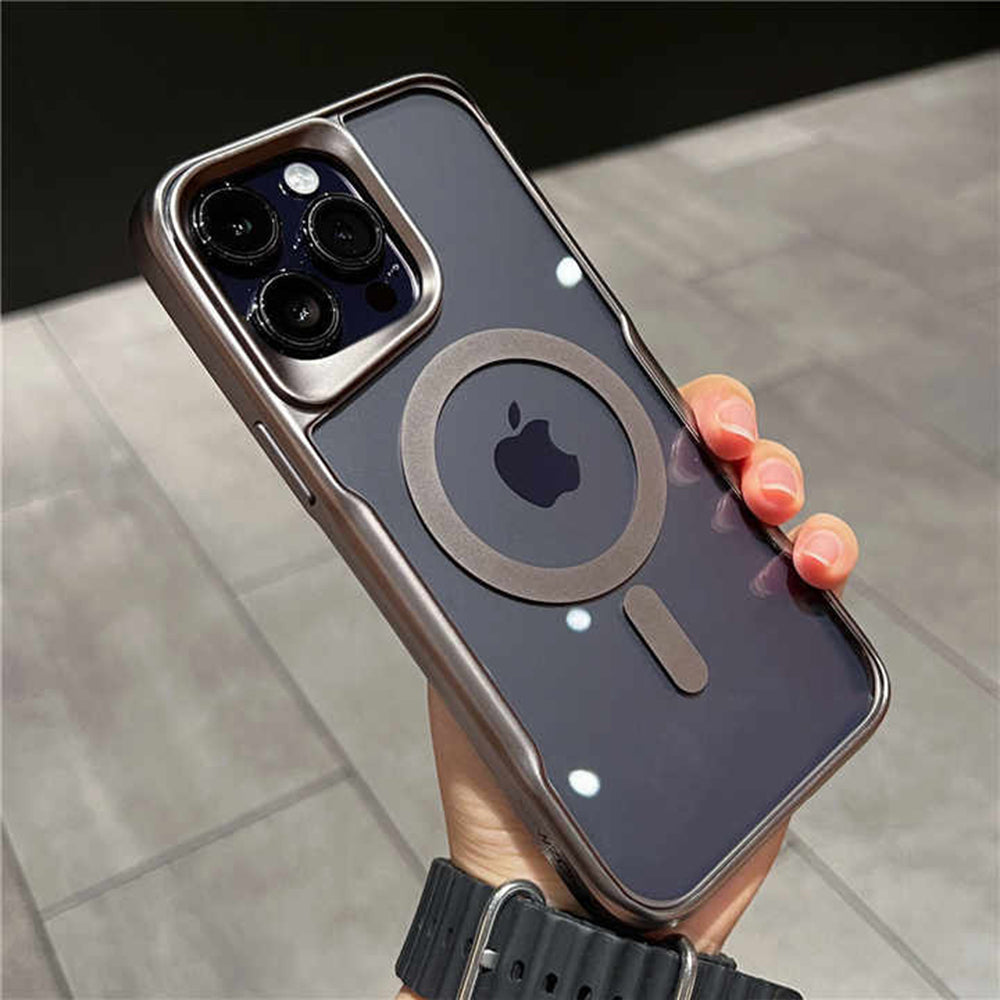 Luxury Acrylic Plating iPhone Case with MagSafe