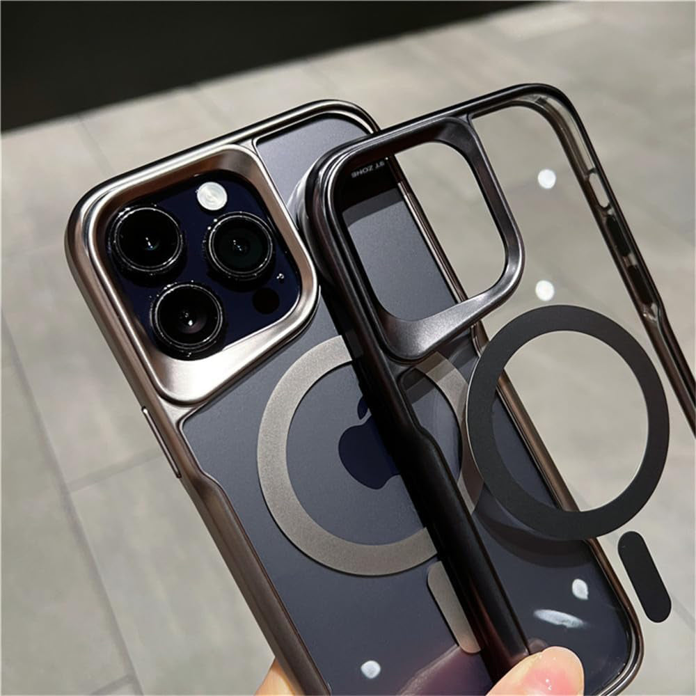 Luxury Acrylic Plating iPhone Case with MagSafe