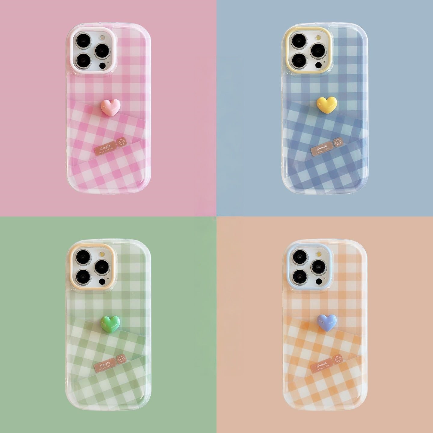 Minimalist 3D Heart iPhone Case