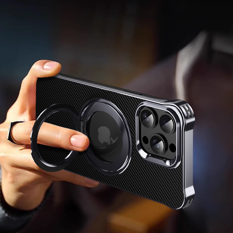 Carbon Spin MagSafe Armor iPhone Case