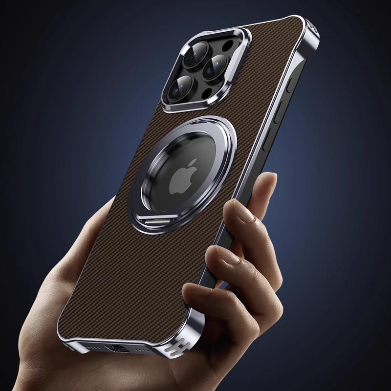 Carbon Spin MagSafe Armor iPhone Case