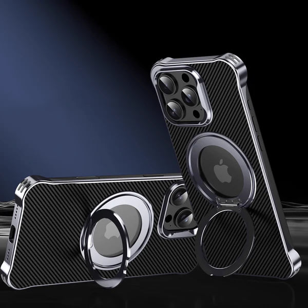 Carbon Spin MagSafe Armor iPhone Case