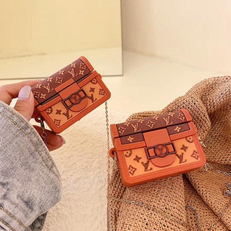 Lv Clutch Silicone Apple Airpods Case Cover