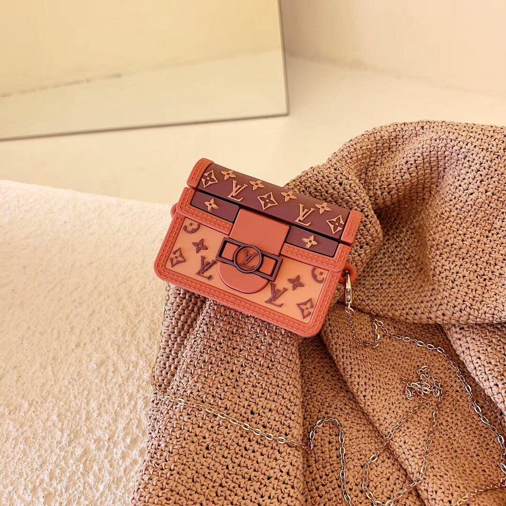Lv Clutch Silicone Apple Airpods Case Cover