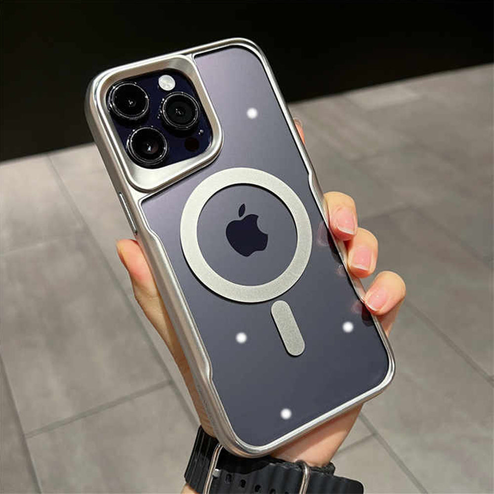 Luxury Acrylic Plating iPhone Case with MagSafe