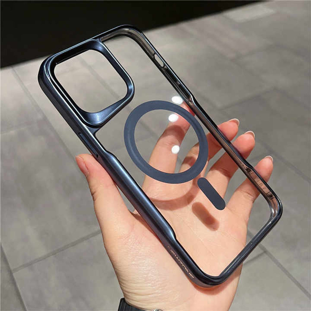 Luxury Acrylic Plating iPhone Case with MagSafe