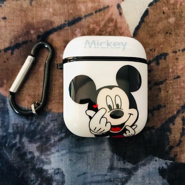 Mickey Glossy Silicone Airpods Case Cover