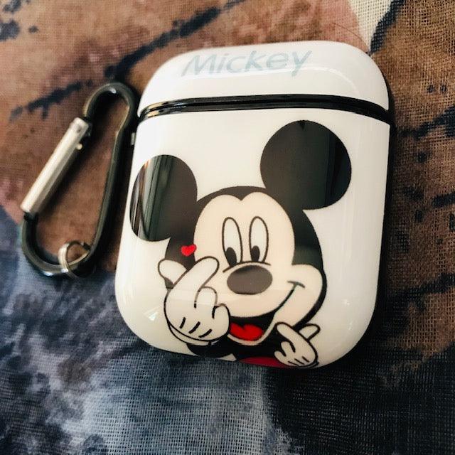 Mickey Glossy Silicone Airpods Case Cover