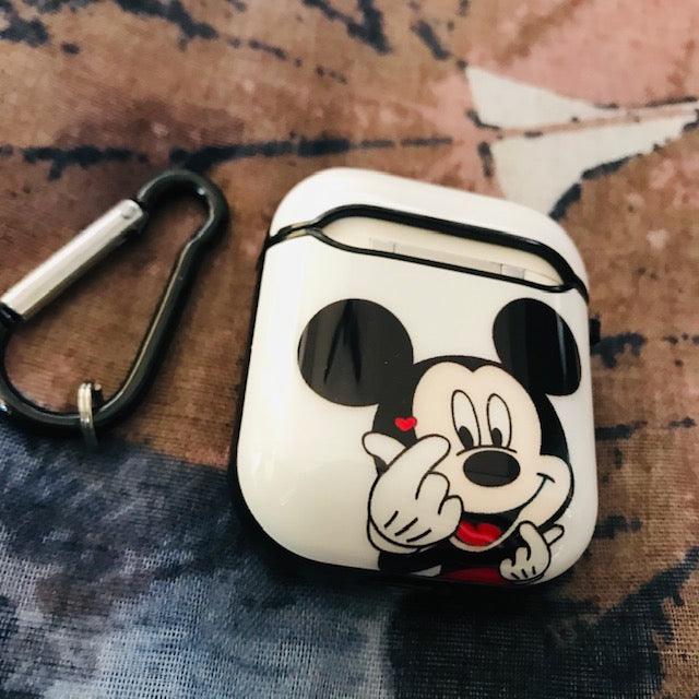 Mickey Glossy Silicone Airpods Case Cover