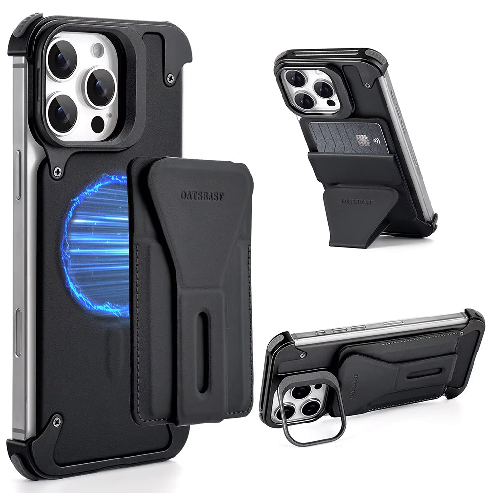 Eleganto Genuine Leather Wallet Phone Case