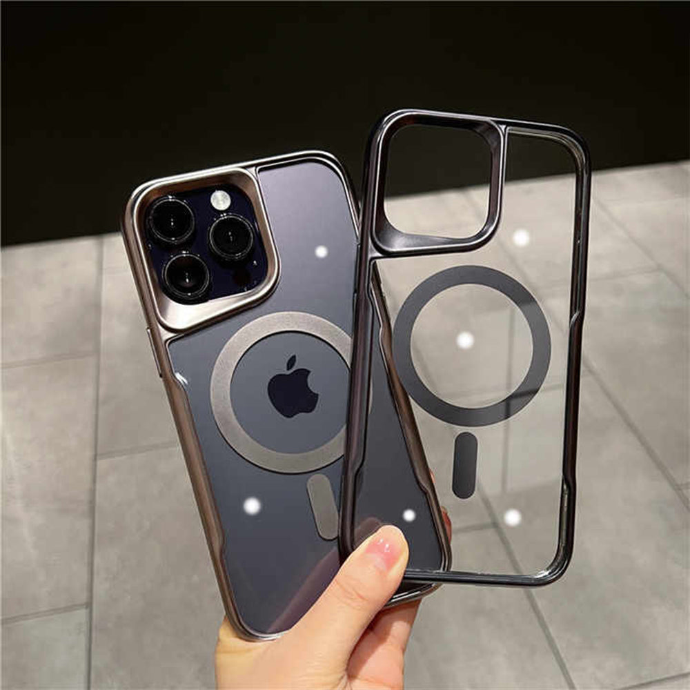 Luxury Acrylic Plating iPhone Case with MagSafe
