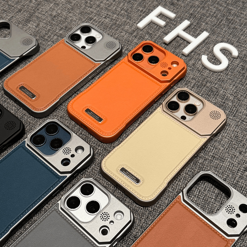 Luxe Scent Leather Frame iPhone Case