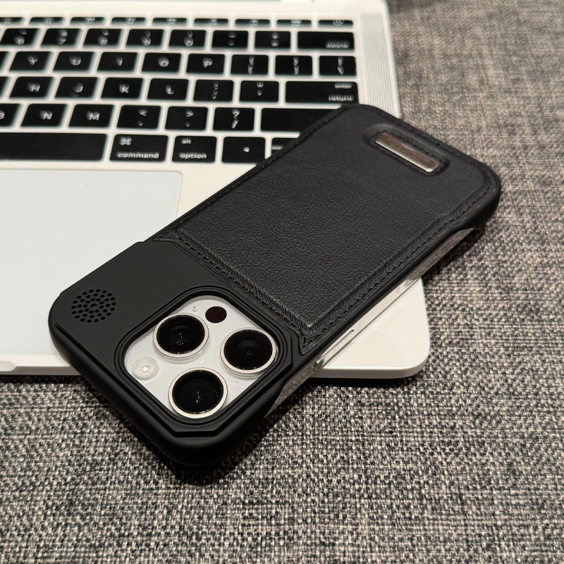 Luxe Scent Leather Frame iPhone Case