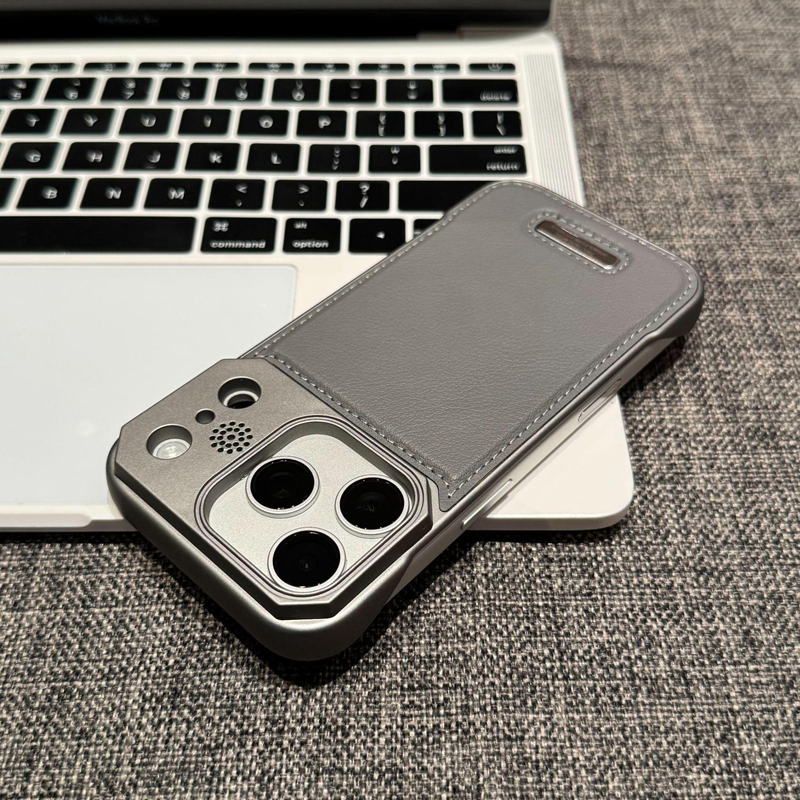 Luxe Scent Leather Frame iPhone Case