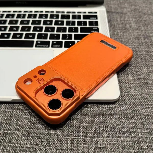 Luxe Scent Leather Frame iPhone Case